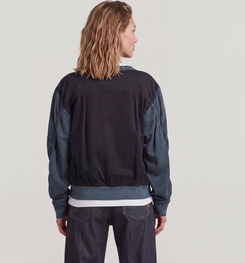 G-Star RAW Woven Mix Relaxed Sweater Donkerblauw Dames - Foto 3