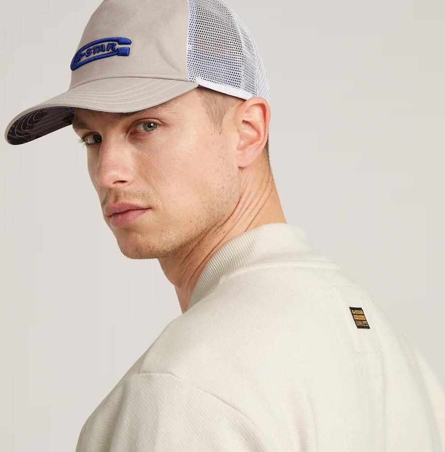 G-Star RAW Woven Mix Relaxed Sweater Wit Heren - Foto 4