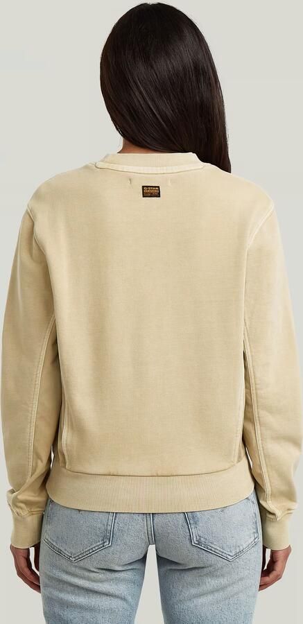 G-Star RAW Woven Mix Sweater Beige Dames - Foto 7