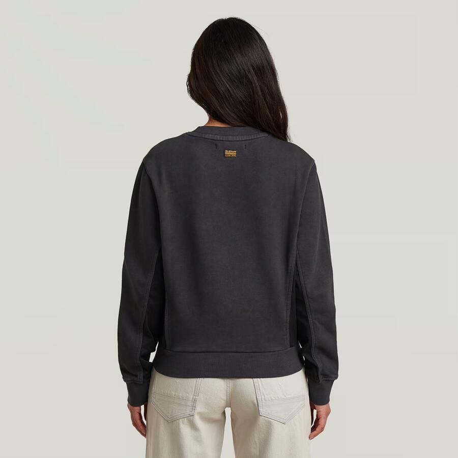 G-Star RAW Woven Mix Sweater Zwart Dames - Foto 2