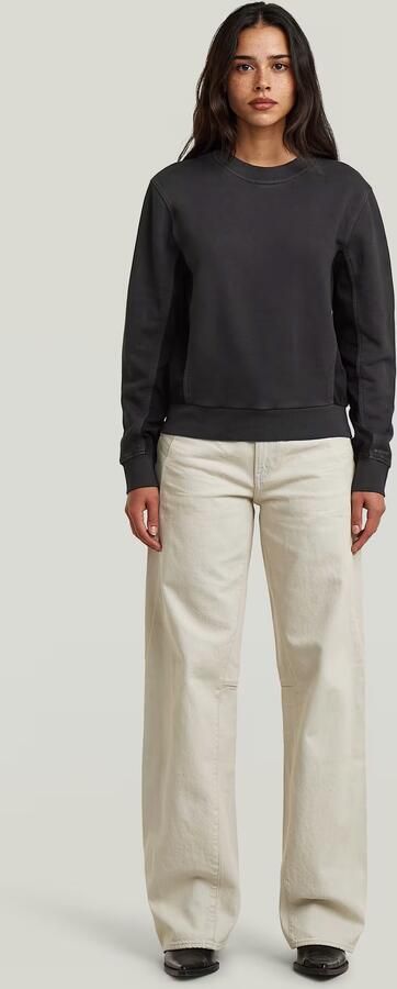G-Star RAW Woven Mix Sweater Zwart Dames - Foto 7