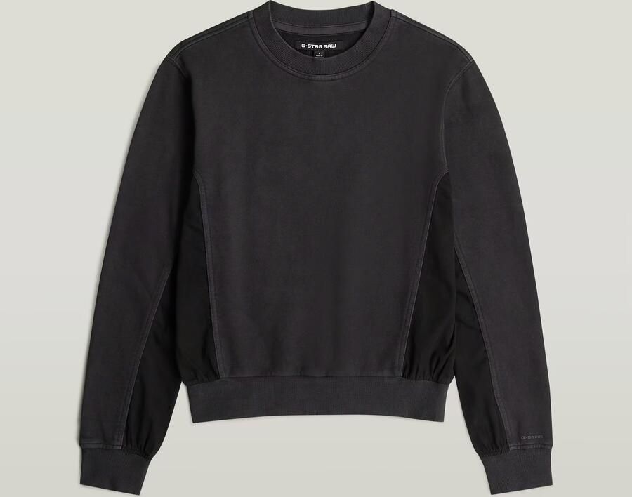 G-Star RAW Woven Mix Sweater Zwart Dames - Foto 5