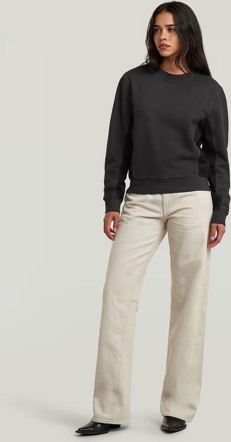 G-Star RAW Woven Mix Sweater Zwart Dames - Foto 6