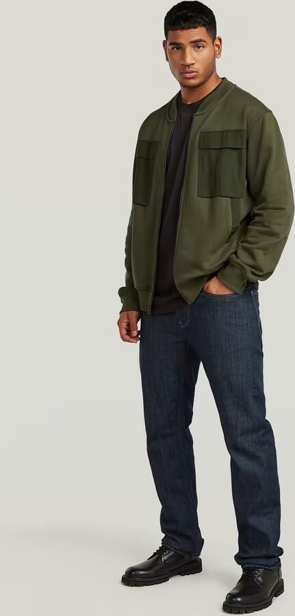 G-Star RAW Woven Mix Sweaterjack Groen Heren - Foto 5