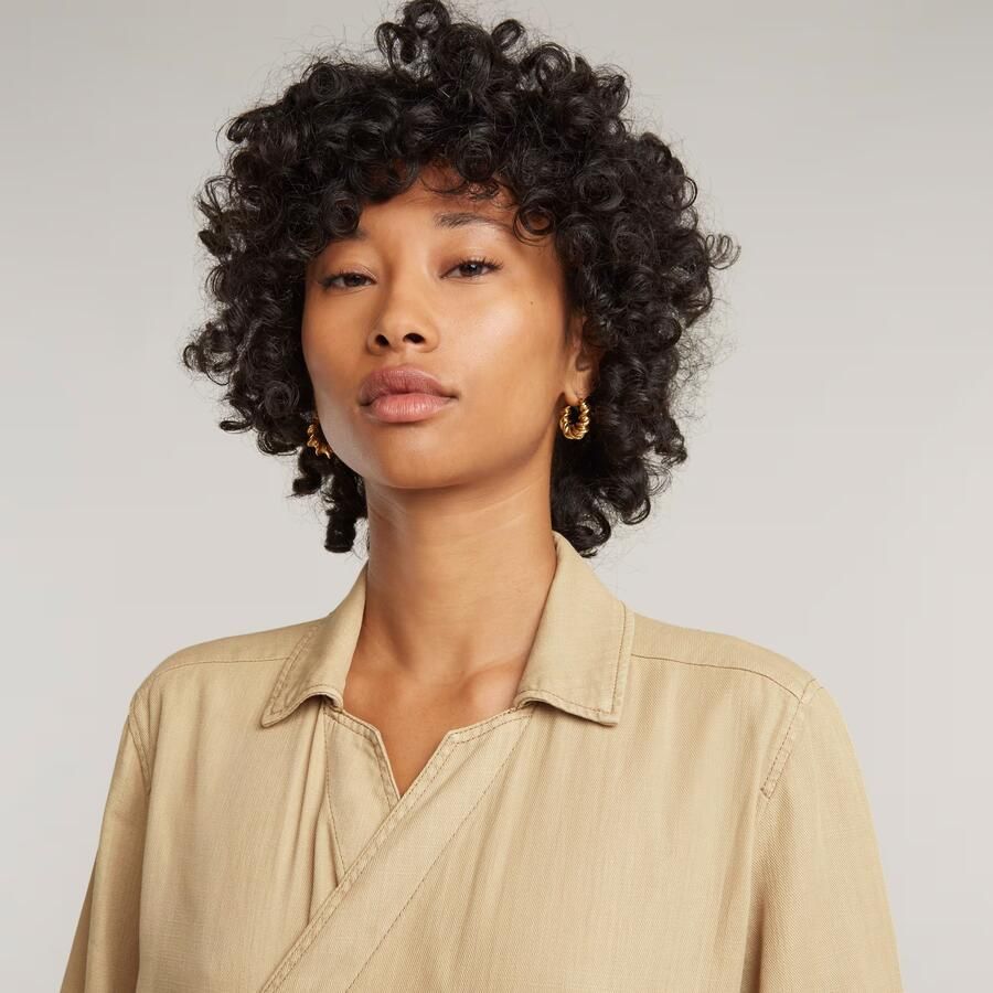 G-Star RAW Wrap Jumpsuit Beige Dames - Foto 4