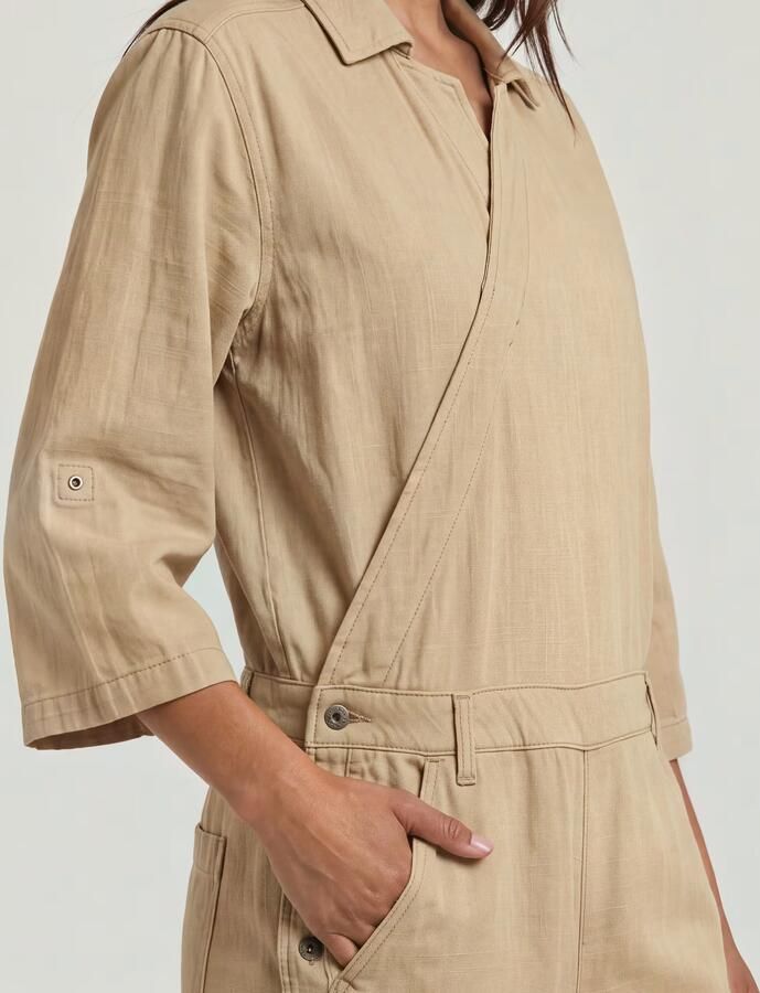 G-Star RAW Wrap Jumpsuit Beige Dames - Foto 7