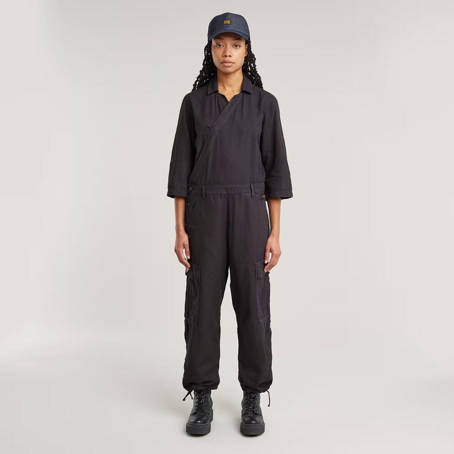 G-Star RAW Wrap Jumpsuit Grijs Dames - Foto 6