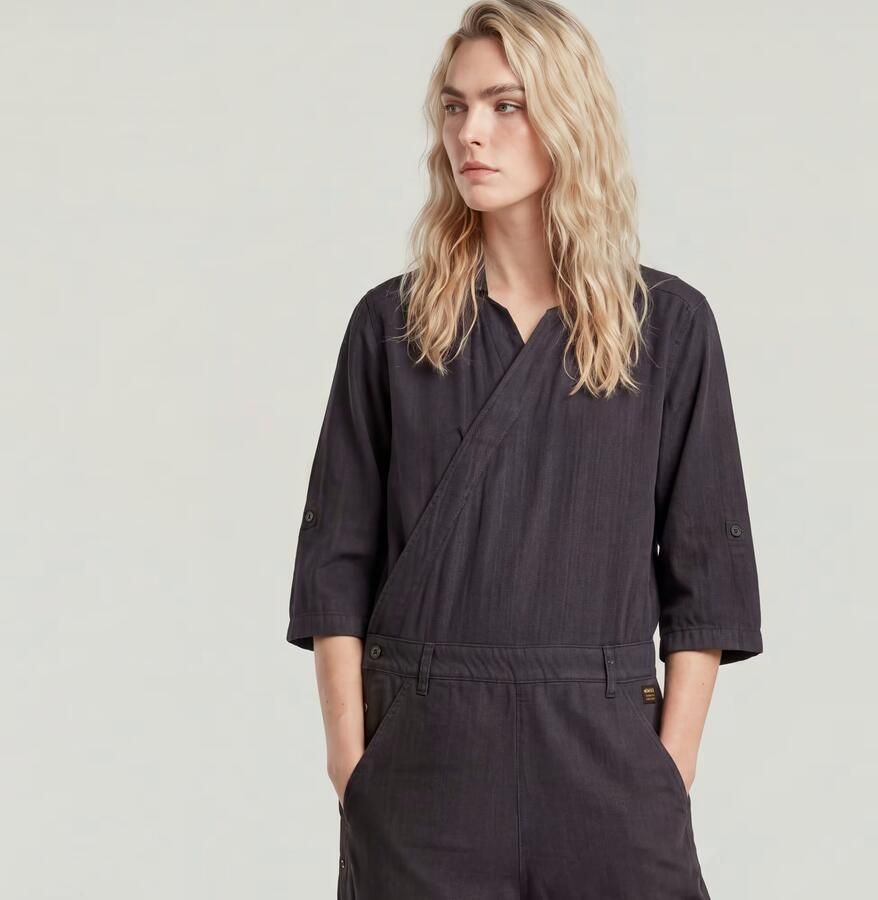 G-Star RAW Wrap Jumpsuit Grijs Dames - Foto 5
