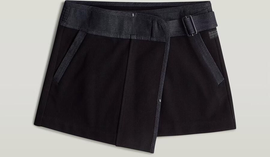 G-Star RAW Wrap Rok Zwart Dames - Foto 5