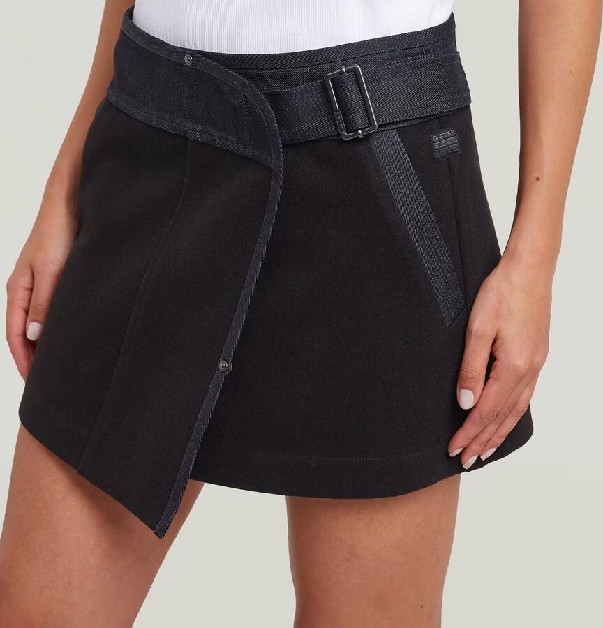 G-Star RAW Wrap Rok Zwart Dames - Foto 3