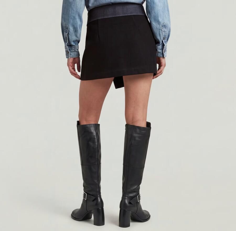 G-Star RAW Wrap Rok Zwart Dames - Foto 4