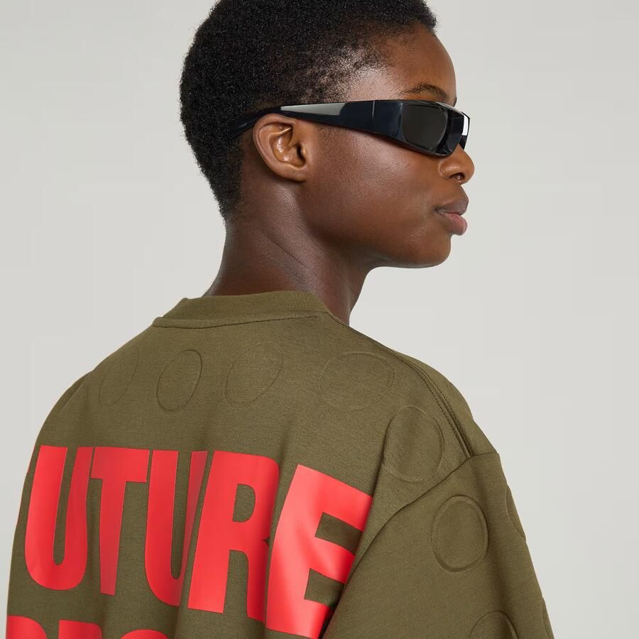 G-Star RAW WVB Unisex Boxy T-Shirt Groen Heren - Foto 2