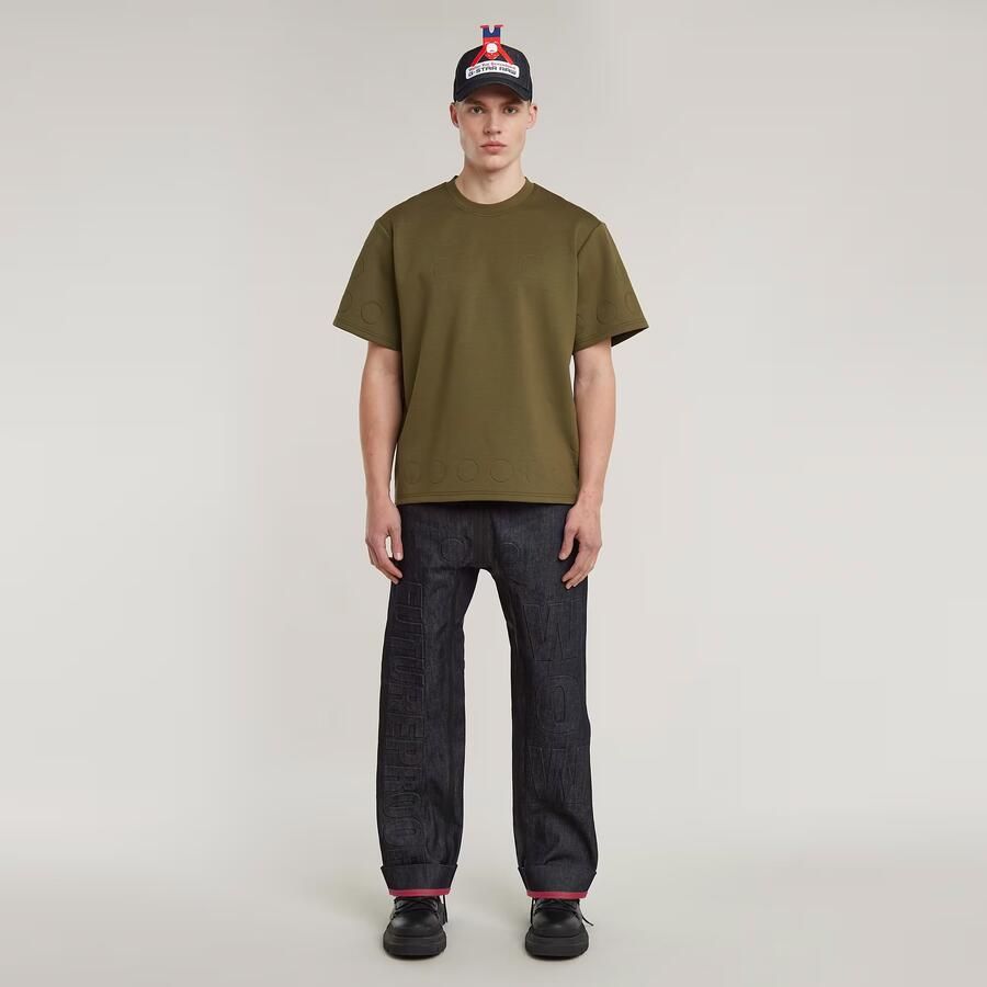 G-Star RAW WVB Unisex Boxy T-Shirt Groen Heren - Foto 4