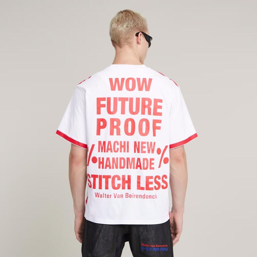 G-Star RAW WVB Unisex Boxy Tee Wit Heren