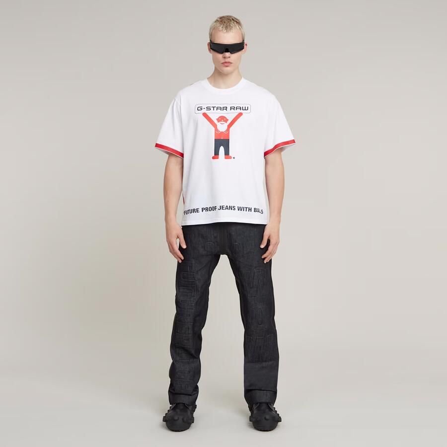 G-Star RAW WVB Unisex Boxy Tee Wit Heren - Foto 2