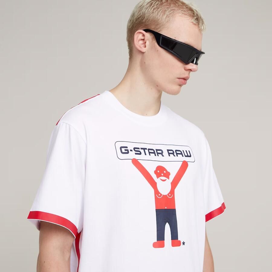 G-Star RAW WVB Unisex Boxy Tee Wit Heren - Foto 3