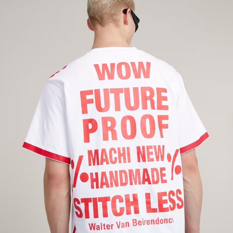 G-Star RAW WVB Unisex Boxy Tee Wit Heren - Foto 4