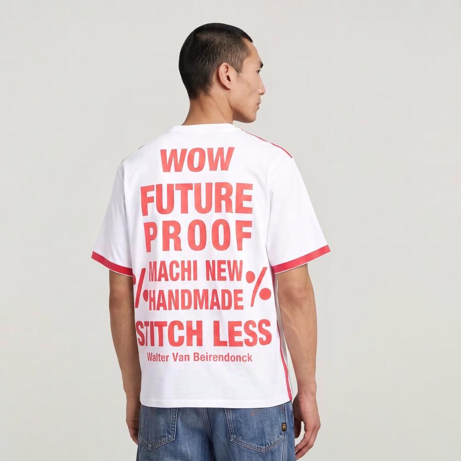 G-Star RAW WVB Unisex Boxy Tee Wit Heren - Foto 4