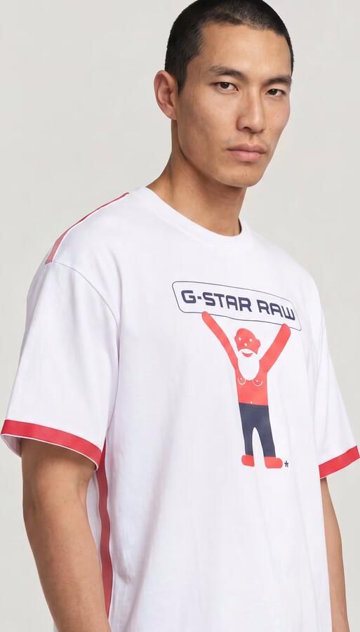 G-Star RAW WVB Unisex Boxy Tee Wit Heren - Foto 8