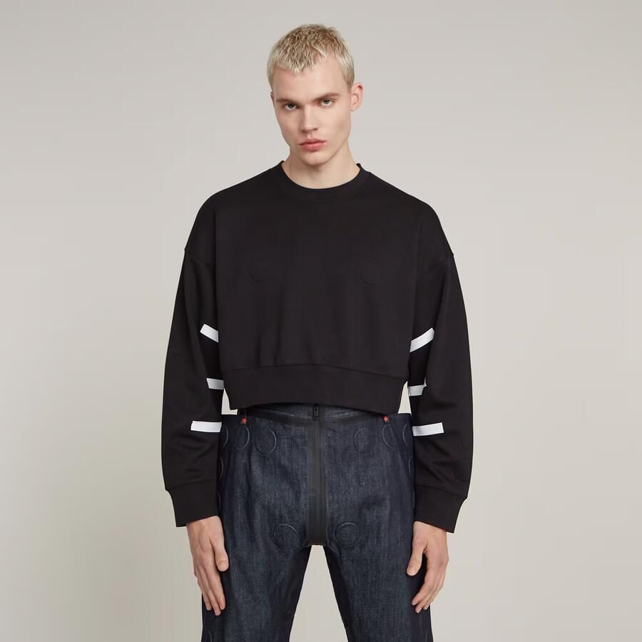 G-Star RAW WVB Unisex Kort Sweatshirt Zwart Heren