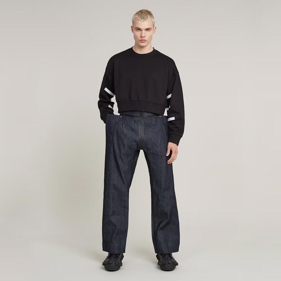G-Star RAW WVB Unisex Kort Sweatshirt Zwart Heren - Foto 3