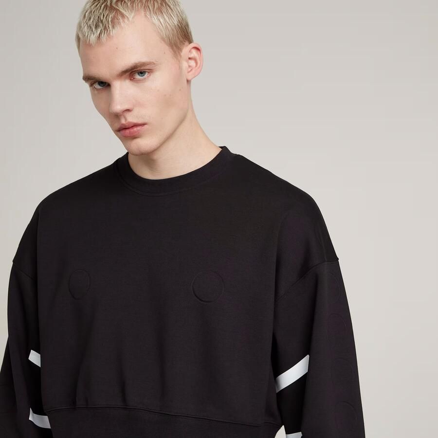 G-Star RAW WVB Unisex Kort Sweatshirt Zwart Heren - Foto 4