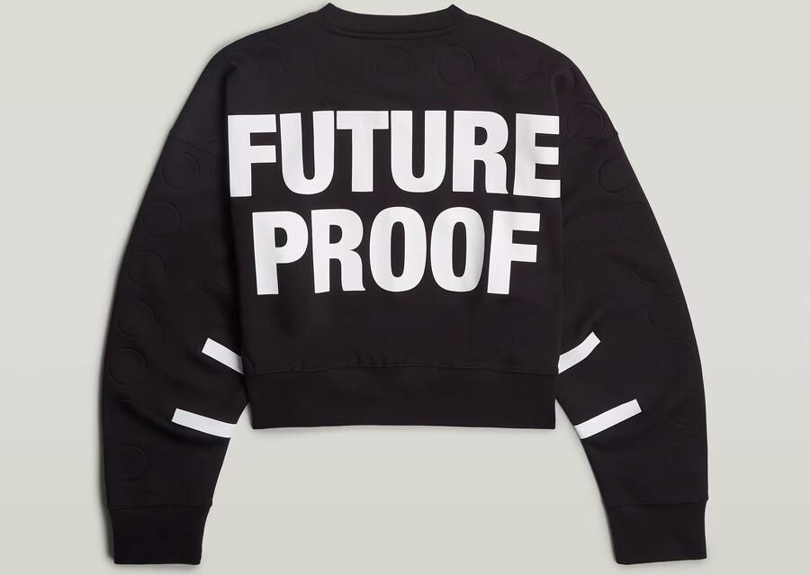 G-Star RAW WVB Unisex Kort Sweatshirt Zwart Heren - Foto 8