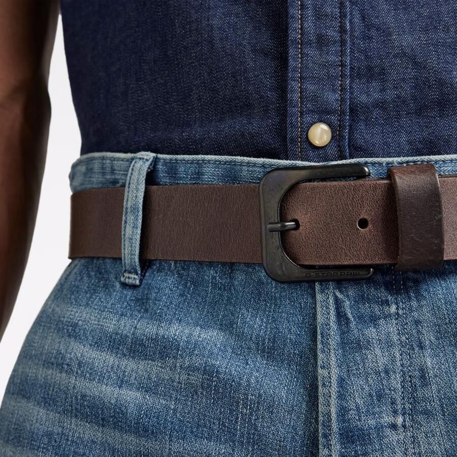 G-Star Raw Leren ceintuur met doornsluiting - Foto 5