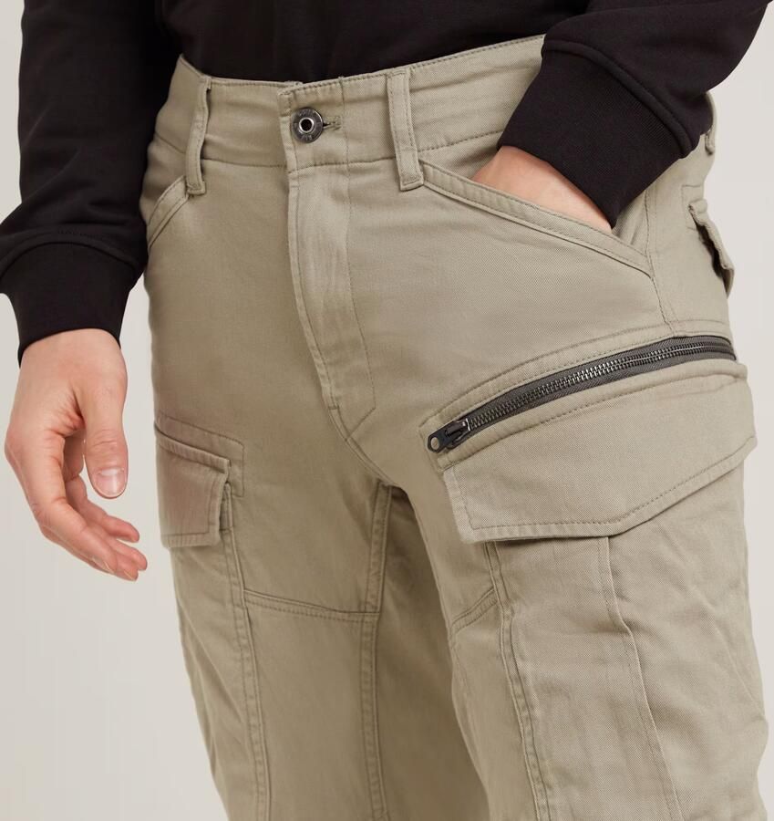 G-Star RAW Zip Cargobroek 3D Tapered Beige Heren - Foto 7