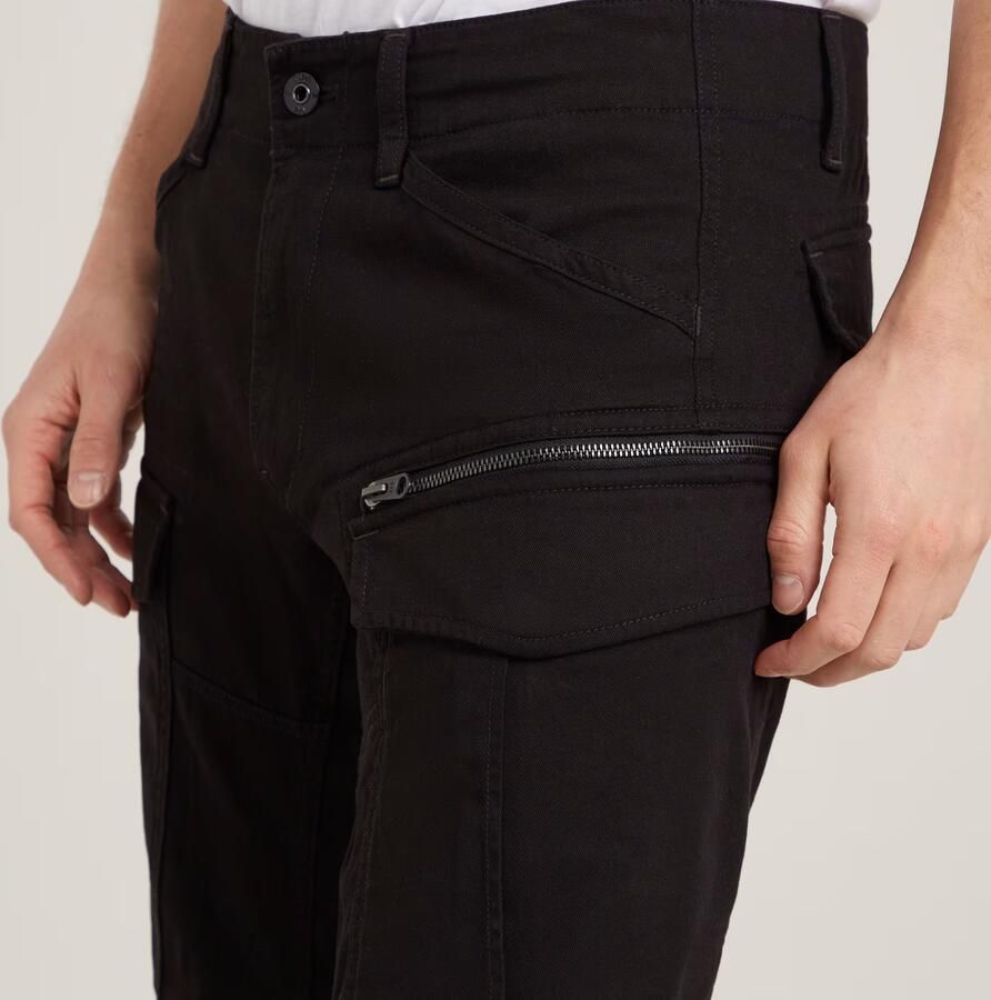G-Star RAW Zip Cargobroek 3D Tapered Zwart Heren - Foto 7