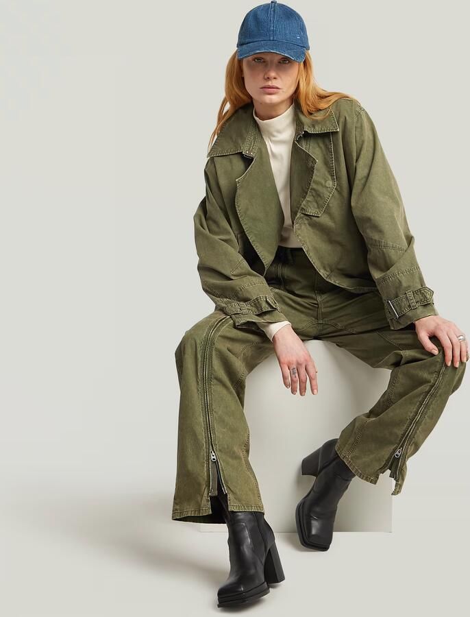 G-Star RAW Zip Judee Broek Groen Dames - Foto 4