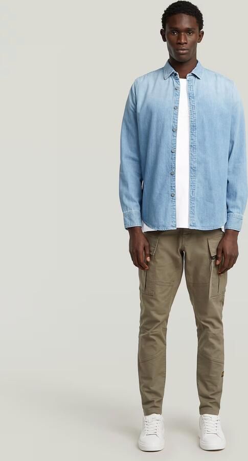 G-Star RAW Zip Pocket 3D Skinny 2.0 Cargobroek Bruin Heren - Foto 5