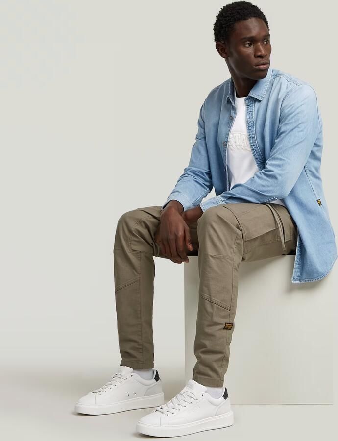 G-Star RAW Zip Pocket 3D Skinny 2.0 Cargobroek Bruin Heren - Foto 4