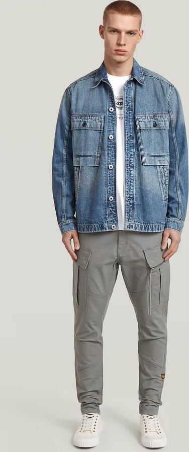G-Star RAW Zip Pocket 3D Skinny 2.0 Cargobroek Groen Heren - Foto 6