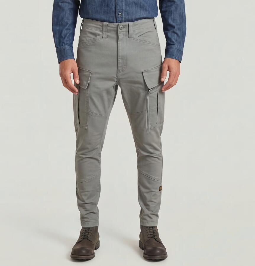 G-Star RAW Zip Pocket 3D Skinny 2.0 Cargobroek Groen Heren - Foto 5