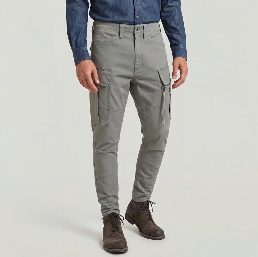 G-Star RAW Zip Pocket 3D Skinny 2.0 Cargobroek Groen Heren - Foto 3