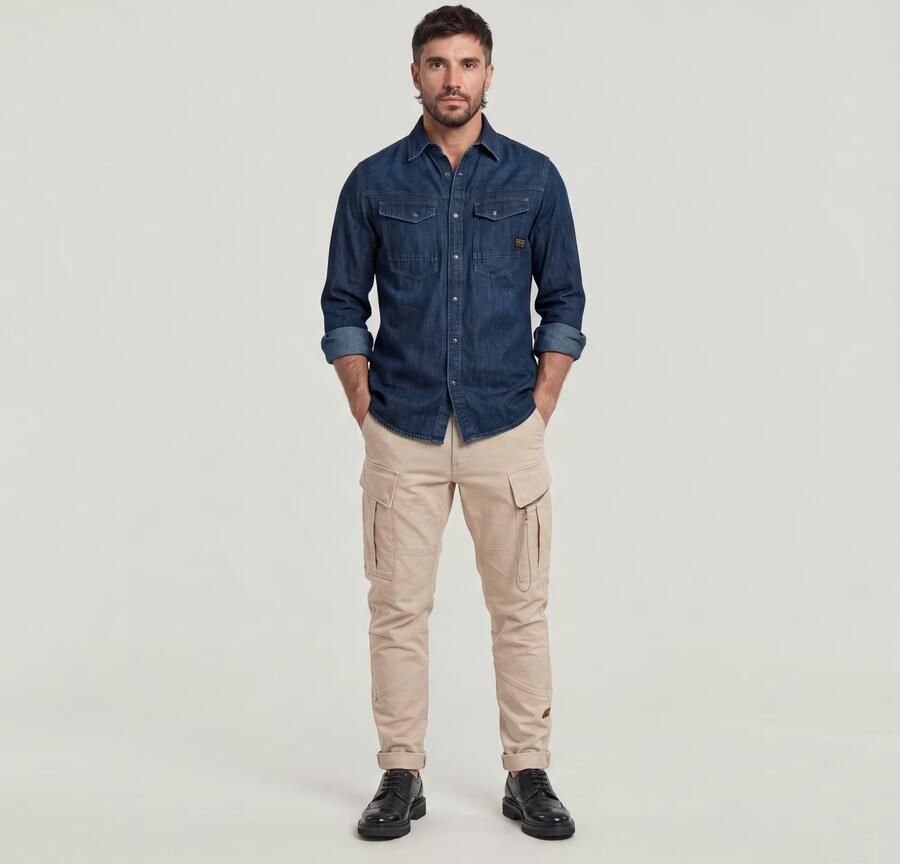 G-Star RAW Zip Pocket 3D Skinny Cargo Broek 2.0 Beige Heren - Foto 5