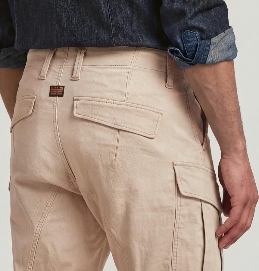 G-Star RAW Zip Pocket 3D Skinny Cargo Broek 2.0 Beige Heren - Foto 6