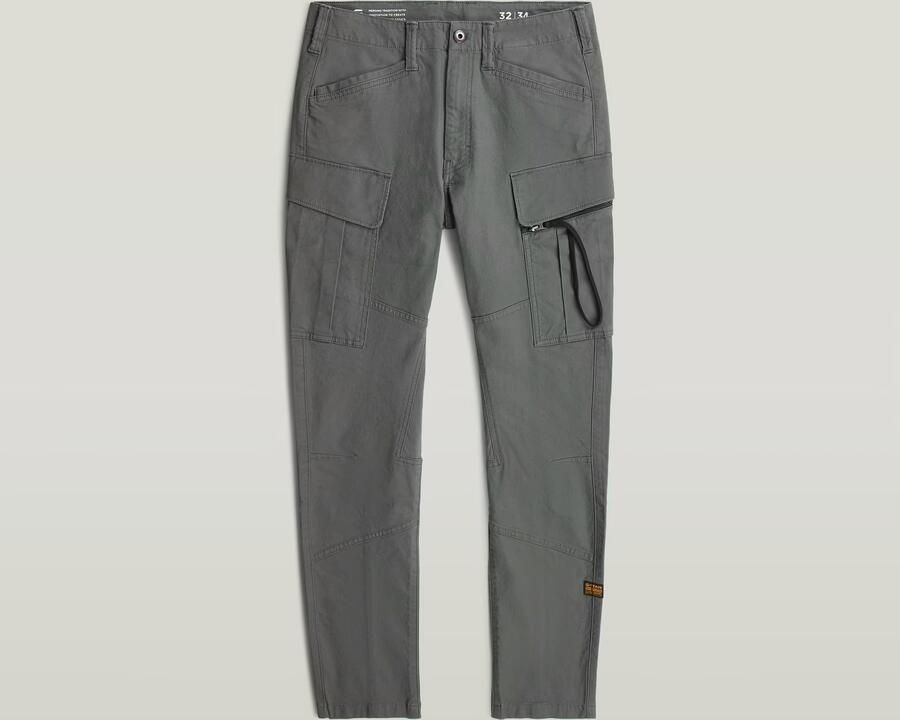 G-Star RAW Zip Pocket 3D Skinny Cargobroek Grijs Heren - Foto 5