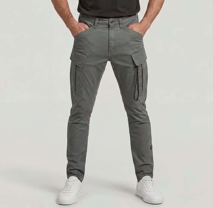 G-Star RAW Zip Pocket 3D Skinny Cargobroek Grijs Heren - Foto 4