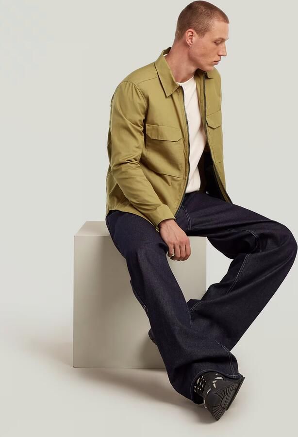 G-Star RAW Zip Regular Overshirt Groen Heren - Foto 4