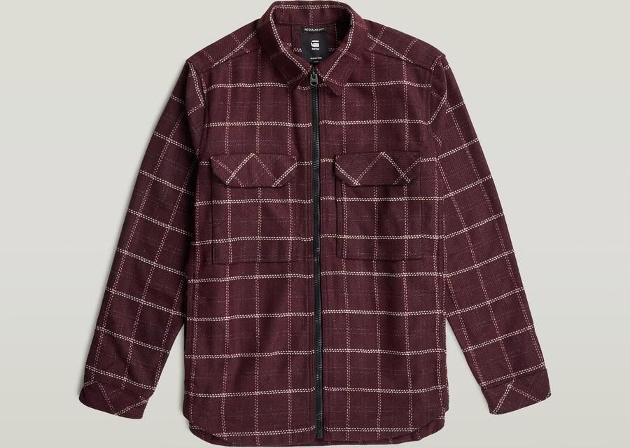 G-Star RAW Zip Regular Overshirt Meerkleurig Heren - Foto 4