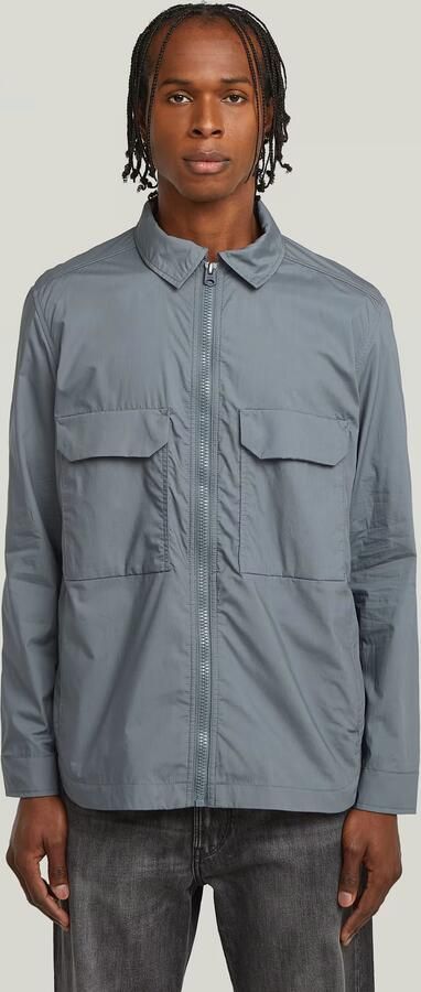 G-Star RAW Zip Regular Padded Overshirt Grijs Heren - Foto 7