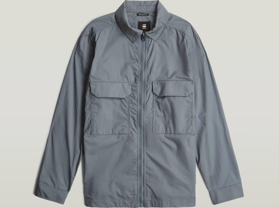 G-Star RAW Zip Regular Padded Overshirt Grijs Heren - Foto 3