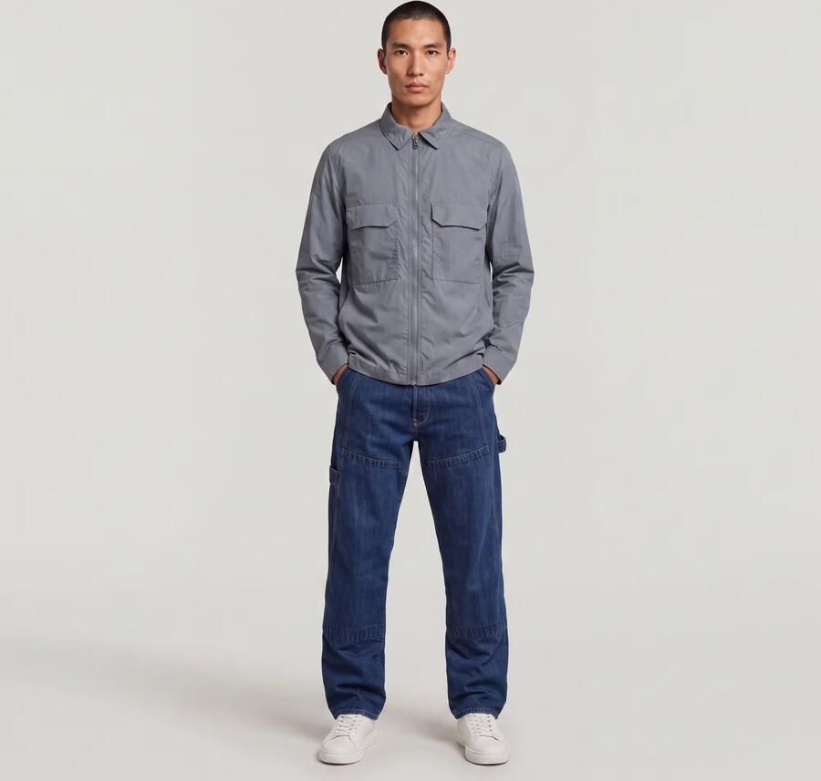 G-Star RAW Zip Regular Padded Overshirt Grijs Heren - Foto 4