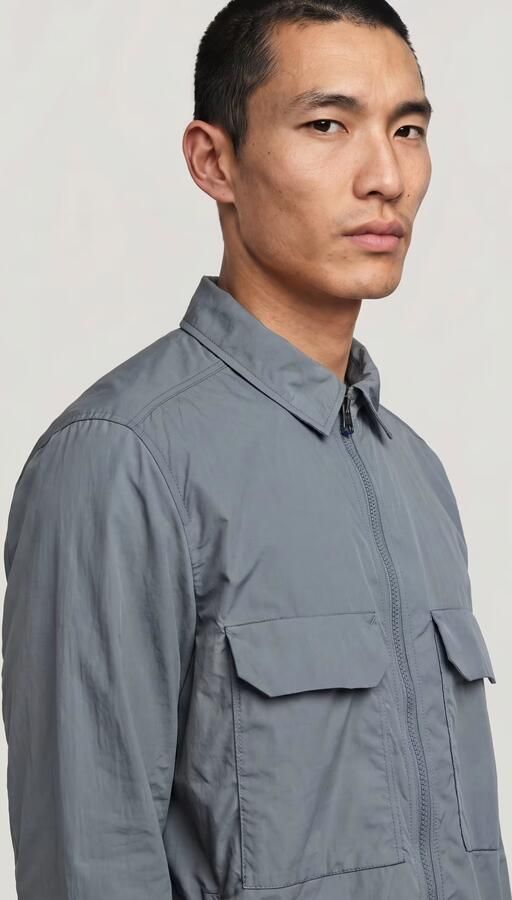 G-Star RAW Zip Regular Padded Overshirt Grijs Heren - Foto 6