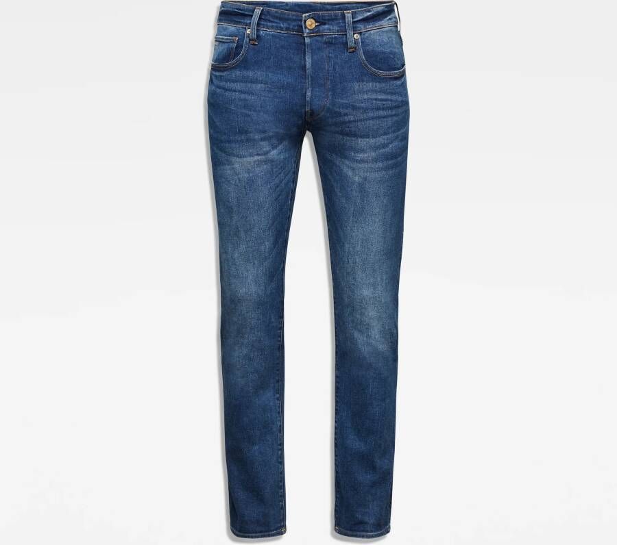G-Star RAW 3301 Regular Straight Jeans Midden blauw Heren