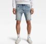 G-Star Raw Korte slim fit jeans met stretch model '3301' - Thumbnail 5