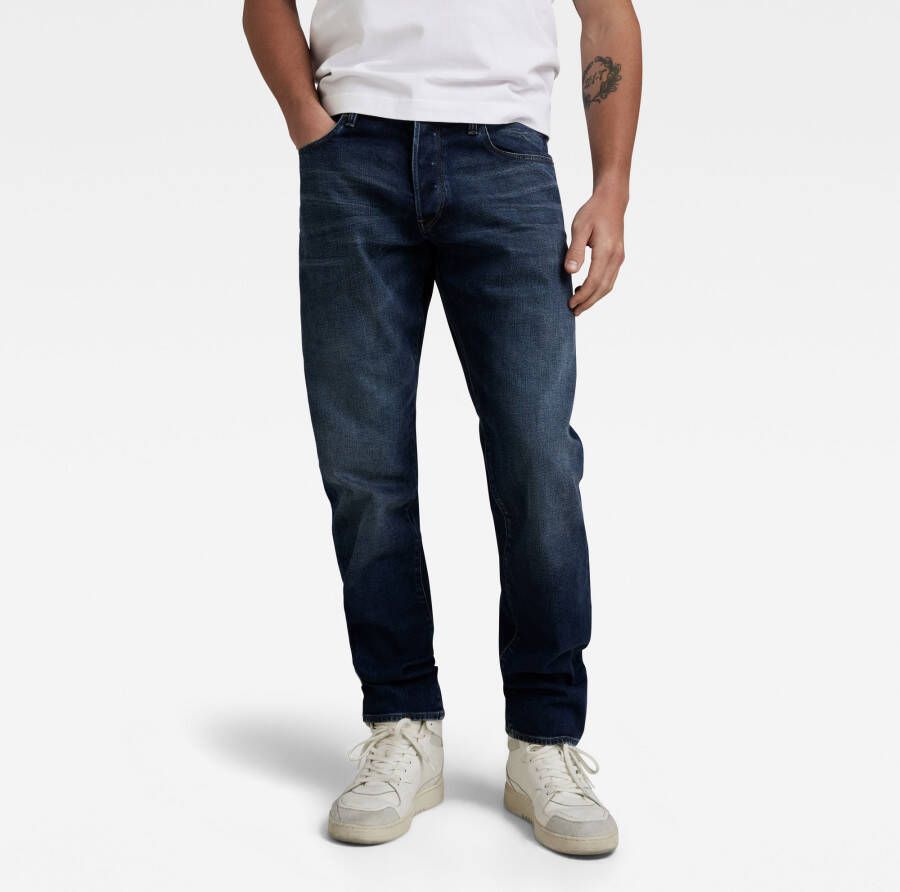 G-Star RAW 3301 Straight Tapered Jeans Donkerblauw Heren