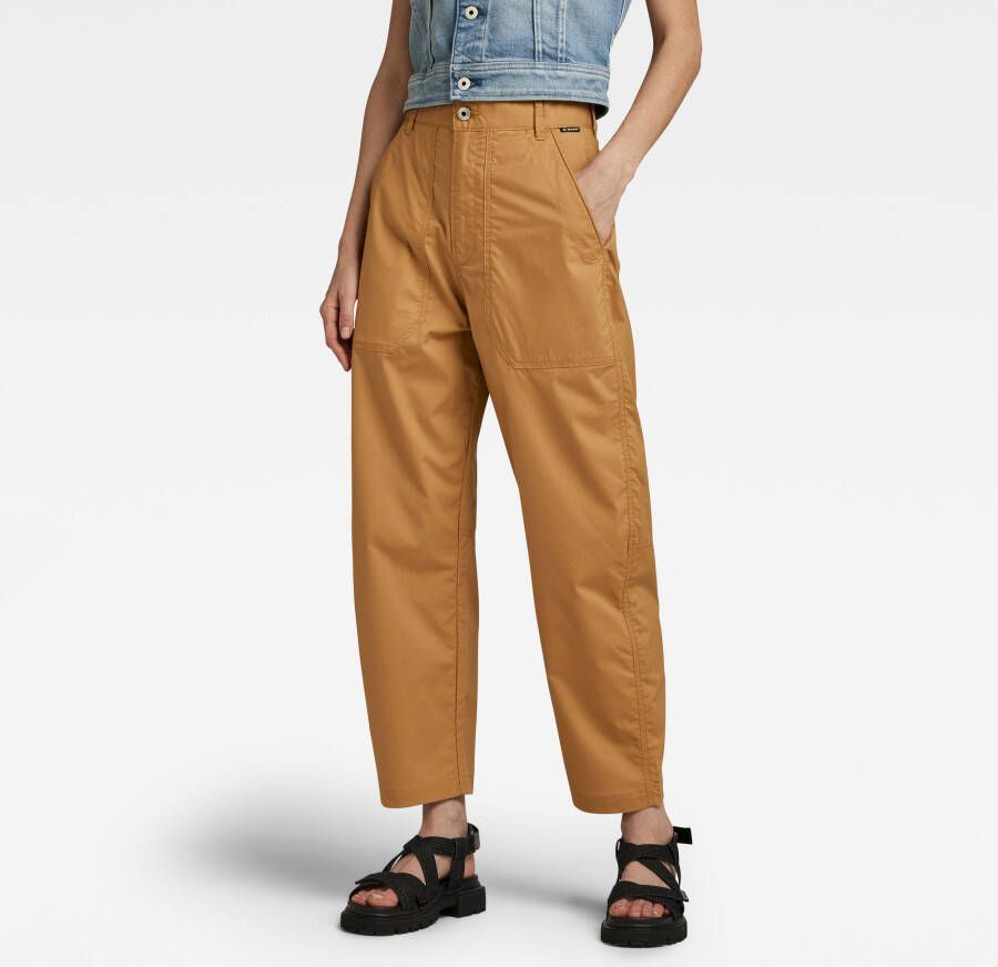 G-Star RAW 3D Broek Fatigue Boyfriend New Bruin Dames